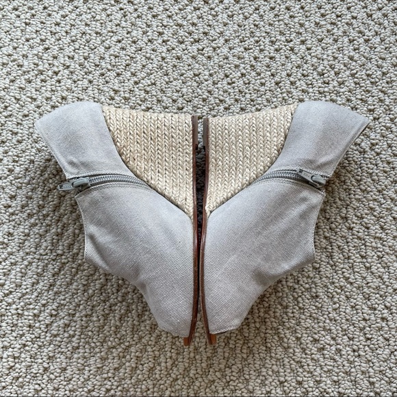 Christian Louboutin linen peep toe espadrilles - Picture 8 of 14